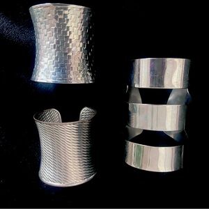 Silver cuff bracelet collection